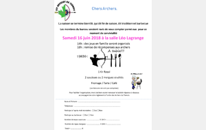 après-midi récréative + barbecue(sur inscription)