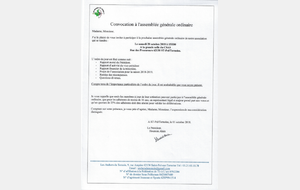 assemblée générale / pas entrainement